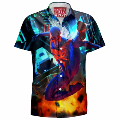 Comic Hawaiian-Shirt, Spider-man Hawaiian-Shirt, Spider-man 2099 Hawaiian-Shirt