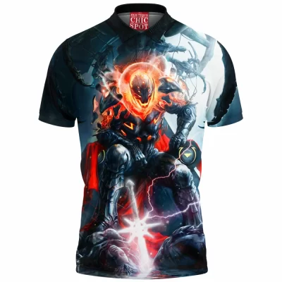 Comic Polo Shirt, Ultron Polo Shirt, Iron Man Polo Shirt