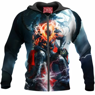 Comic Zip-Hoodie, Ultron Zip-Hoodie, Iron Man Zip-Hoodie