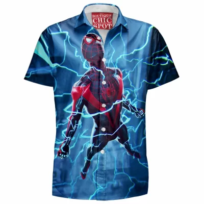 Comic Hawaiian-Shirt, Miles Morales Hawaiian-Shirt, Spdier-man Hawaiian-Shirt