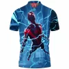 Comic Polo Shirt, Miles Morales Polo Shirt, Spdier-man Polo Shirt