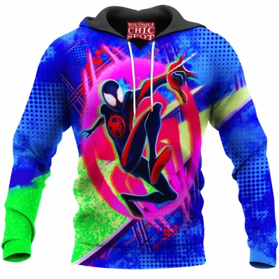 Comic Hoodie, Miles Morales Hoodie, Spdier-man Hoodie