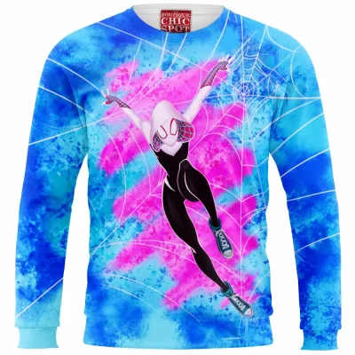 Spider-Gwen Zip Sweatshirt, Comic Zip Sweatshirt, Gwen Stacy Zip Sweatshirt