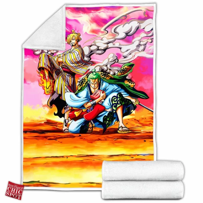 Sanji & Zoro Fleece Blanket