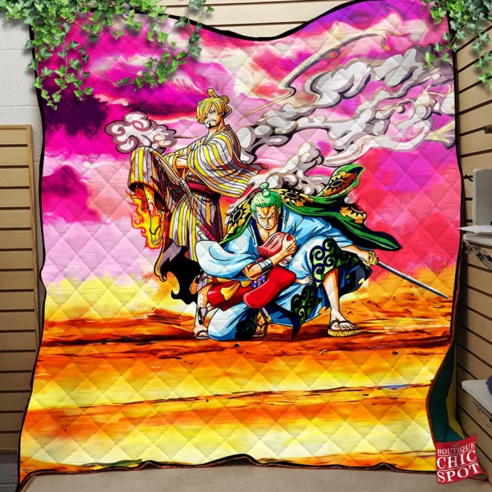 Sanji & Zoro Quilt Blanket