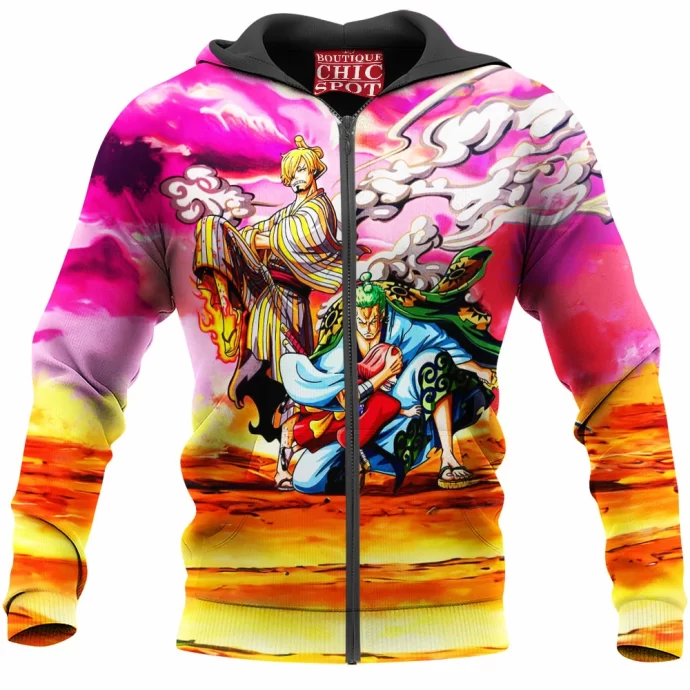 Sanji & Zoro Zip Hoodie