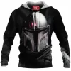 The Mandalorian Fleece-Hoodie, Sci-Fi Fleece-Hoodie, Star Wars Fleece-Hoodie