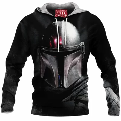 The Mandalorian Fleece-Hoodie, Sci-Fi Fleece-Hoodie, Star Wars Fleece-Hoodie