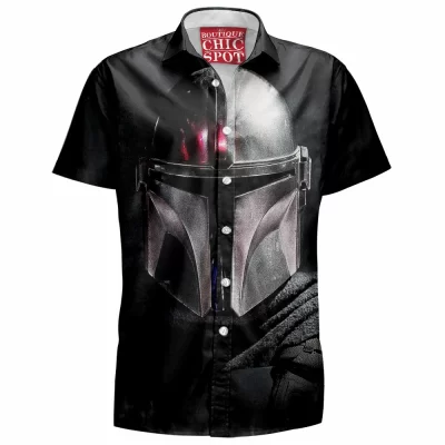 The Mandalorian Hawaiian-Shirt, Sci-Fi Hawaiian-Shirt, Star Wars Hawaiian-Shirt