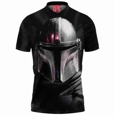 The Mandalorian Polo Shirt, Sci-Fi Polo Shirt, Star Wars Polo Shirt
