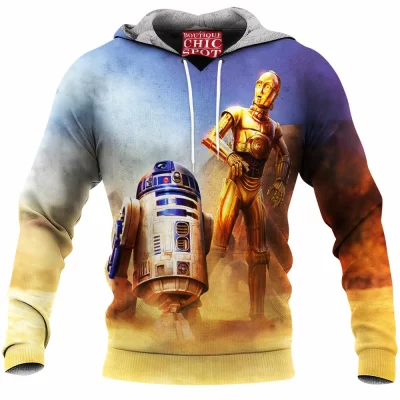 C-3po Fleece-Hoodie, R2-D2 Fleece-Hoodie, Sci-Fi Fleece-Hoodie, Star Wars Fleece-Hoodie