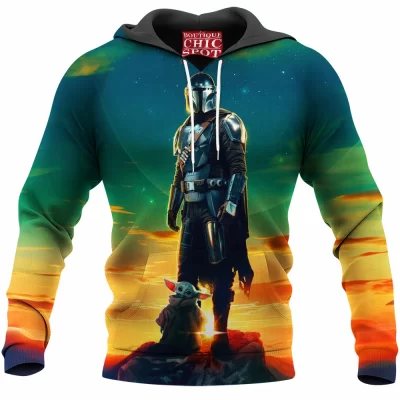 The Mandalorian Hoodie, Sci-Fi Hoodie, Star Wars Hoodie