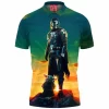 The Mandalorian Polo Shirt, Sci-Fi Polo Shirt, Star Wars Polo Shirt