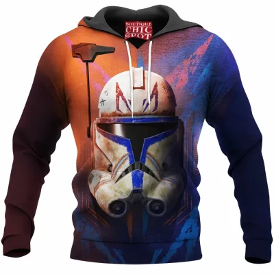 Captain Rex Hoodie, Sci-Fi Hoodie, Star Wars Hoodie