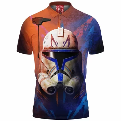 Captain Rex Polo Shirt, Sci-Fi Polo Shirt, Star Wars Polo Shirt