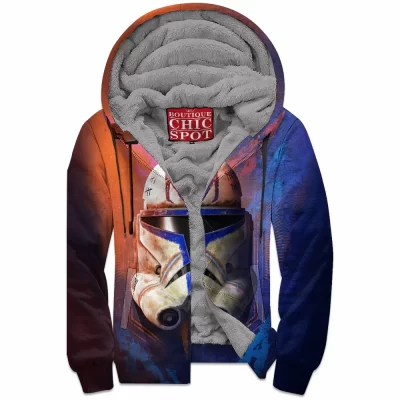 Captain Rex Zip-Fleece-Hoodie, Sci-Fi Zip-Fleece-Hoodie, Star Wars Zip-Fleece-Hoodie