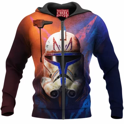 Captain Rex Zip-Hoodie, Sci-Fi Zip-Hoodie, Star Wars Zip-Hoodie