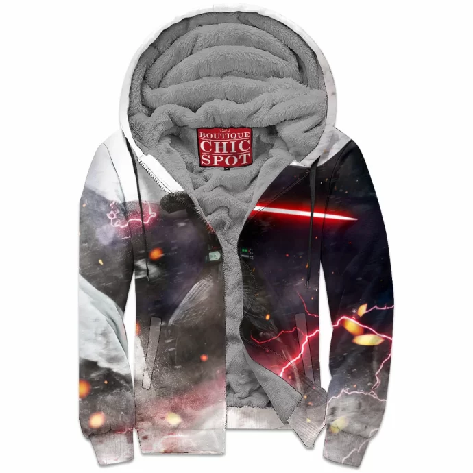 Darth Vader Zip Fleece Hoodie