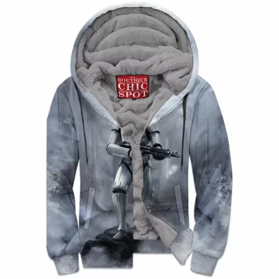 Sci-Fi Zip-Fleece-Hoodie, Star Wars Zip-Fleece-Hoodie, Stormtrooper Zip-Fleece-Hoodie