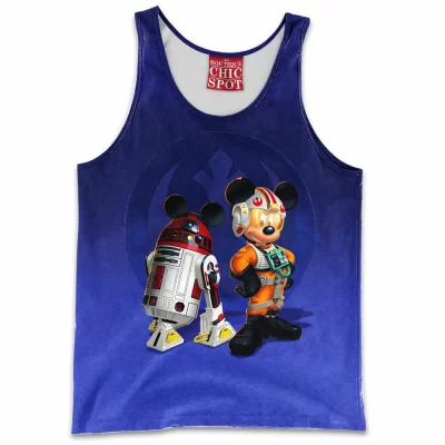Animation Tank-Top, Mickey Mouse Tank-Top, Disney Tank-Top, R2D2 Tank-Top, Star Wars Tank-Top, Sci-Fi Tank-Top