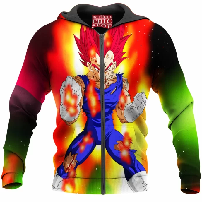 Majin Vegeta Zip Hoodie