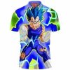 Anime Polo Shirt, Dragon Ball Polo Shirt, Vegeta Polo Shirt