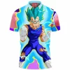 Anime Polo Shirt, Dragon Ball Polo Shirt, Vegeta Polo Shirt