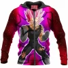 Anime Zip-Hoodie, Dragon Ball Zip-Hoodie, Vegeta Zip-Hoodie