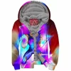 Anime Zip-Fleece-Hoodie, Dragon Ball Zip-Fleece-Hoodie, Vegeta Zip-Fleece-Hoodie