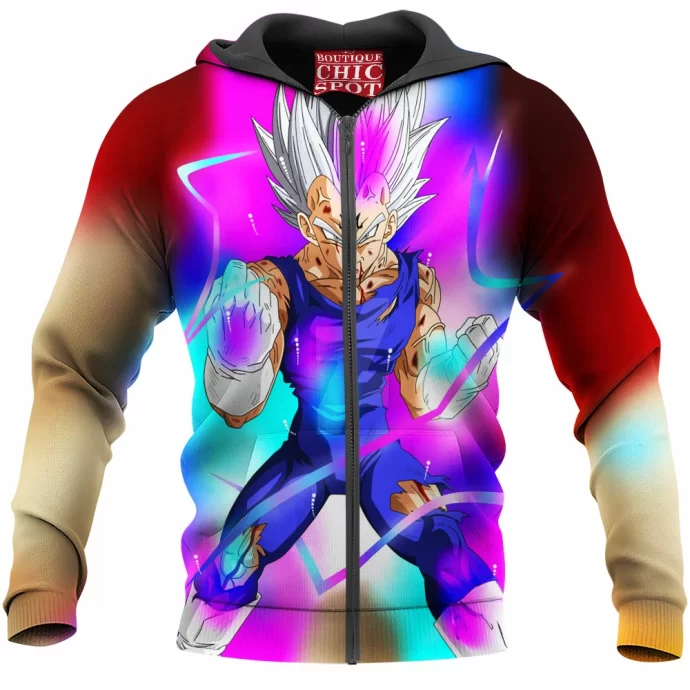 Majin Vegeta Zip Hoodie