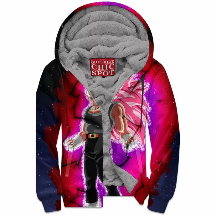 Majin Vegeta Zip Fleece Hoodie