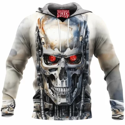 Sci-Fi Fleece-Hoodie, Terminator Fleece-Hoodie