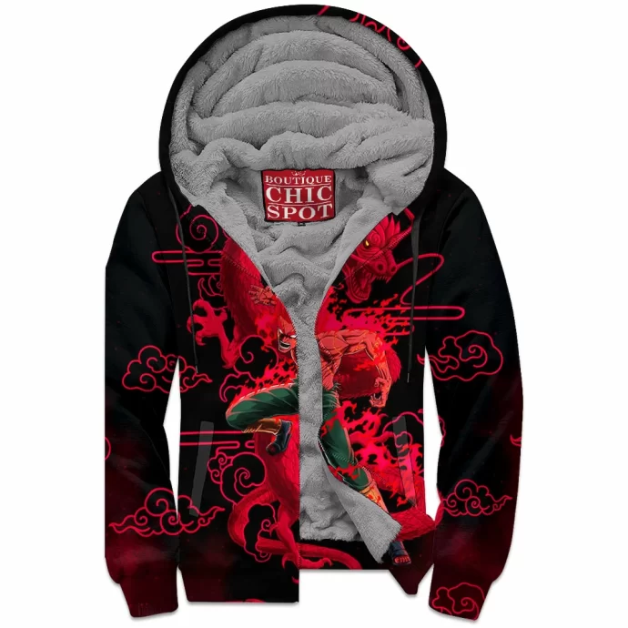 Might Guy Zip Fleece Hoodie