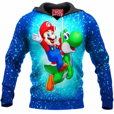 Game Hoodie, Mario Hoodie, Yoshi Hoodie