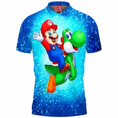Game Polo Shirt, Mario Polo Shirt, Yoshi Polo Shirt