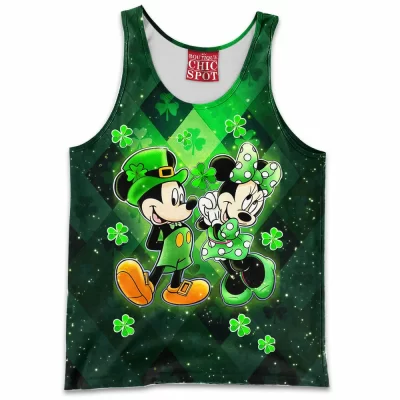 Animation Tank-Top, Disney Tank-Top, Mickey Mouse Tank-Top, Minnie Mouse Tank-Top, St. Patricks Day Tank-Top, Saint Patrick Tank-Top