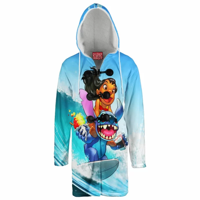 Lilo Stitch Hooded Cloak Coat