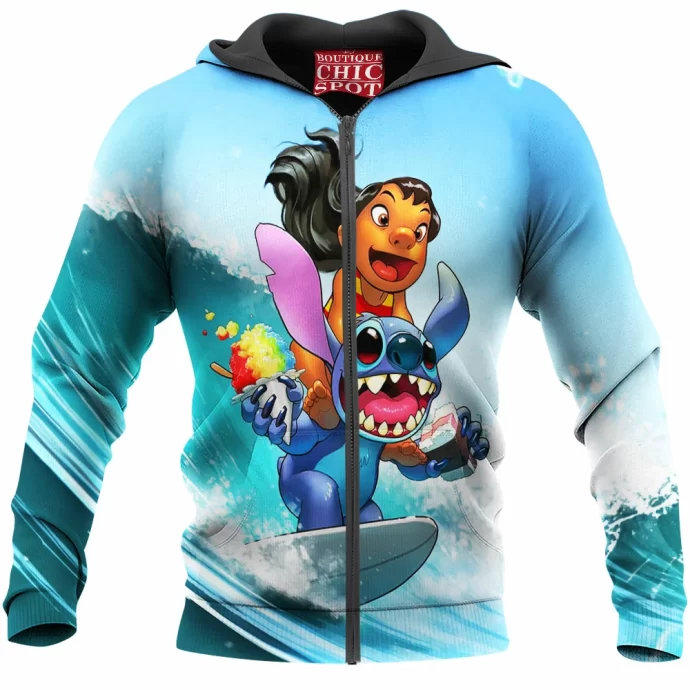 Lilo Stitch Zip Hoodie