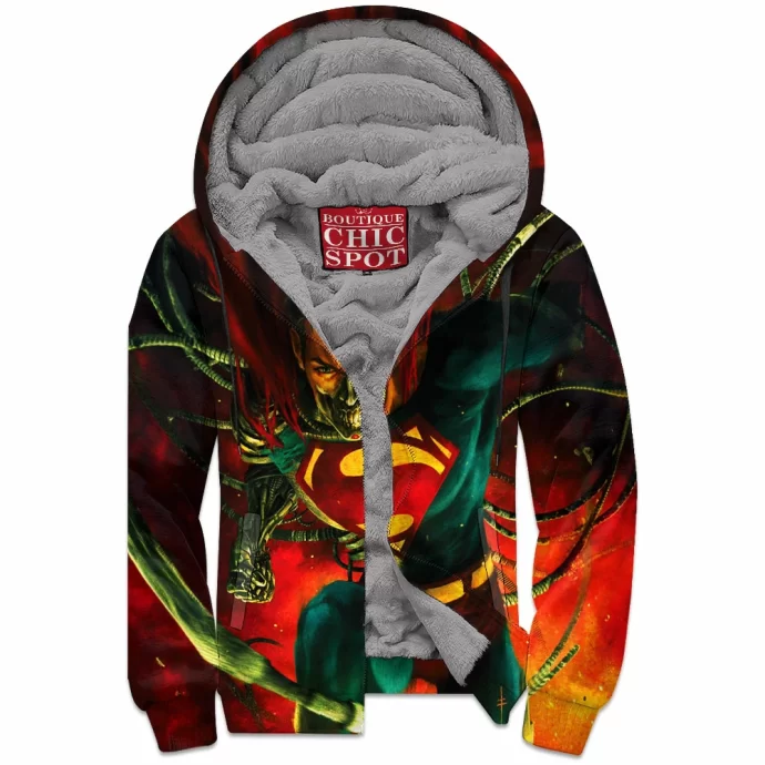 Cyborg Superman Zip Fleece Hoodie