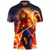 Comic Polo Shirt, Wonder Woman Polo Shirt