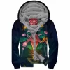 Abstract Zip-Fleece-Hoodie