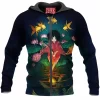 Abstract Zip-Hoodie