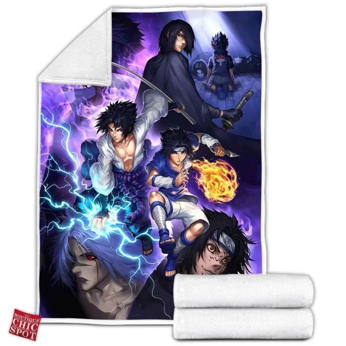 Uchiha Sasuke Fleece Blanket