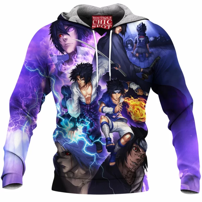 Uchiha Sasuke Fleece Hoodie