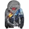 Dragon Zip-Fleece-Hoodie, Fantasy Zip-Fleece-Hoodie
