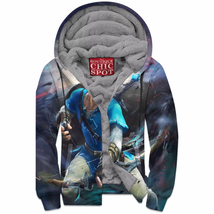 Link Zelda Zip Fleece Hoodie