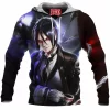 Anime Fleece-Hoodie, Black Butler Fleece-Hoodie