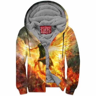 Comic Zip-Fleece-Hoodie, Jean Grey Zip-Fleece-Hoodie, X-men Zip-Fleece-Hoodie