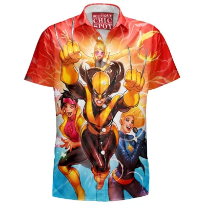 Comic Hawaiian-Shirt, X-men Hawaiian-Shirt