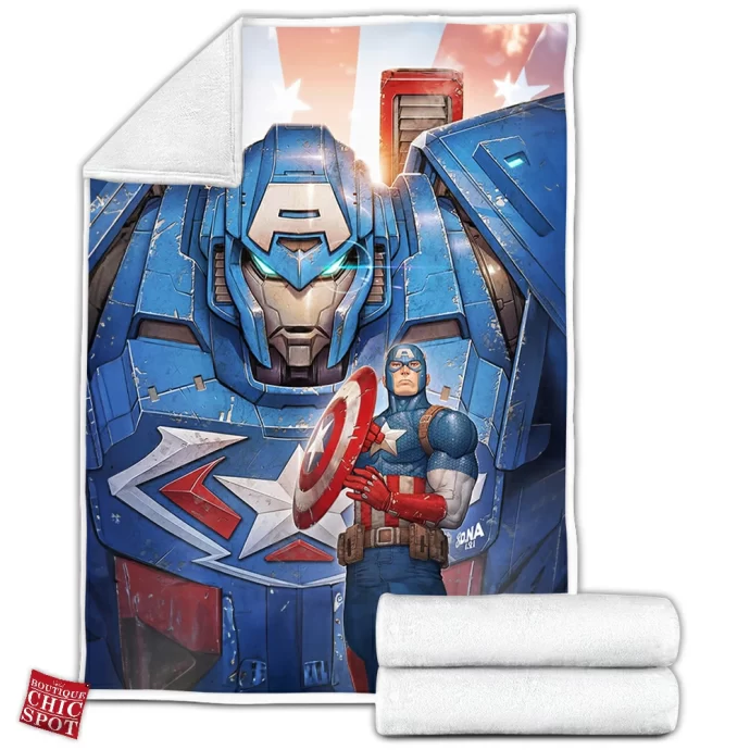 Captain America Fleece Blanket